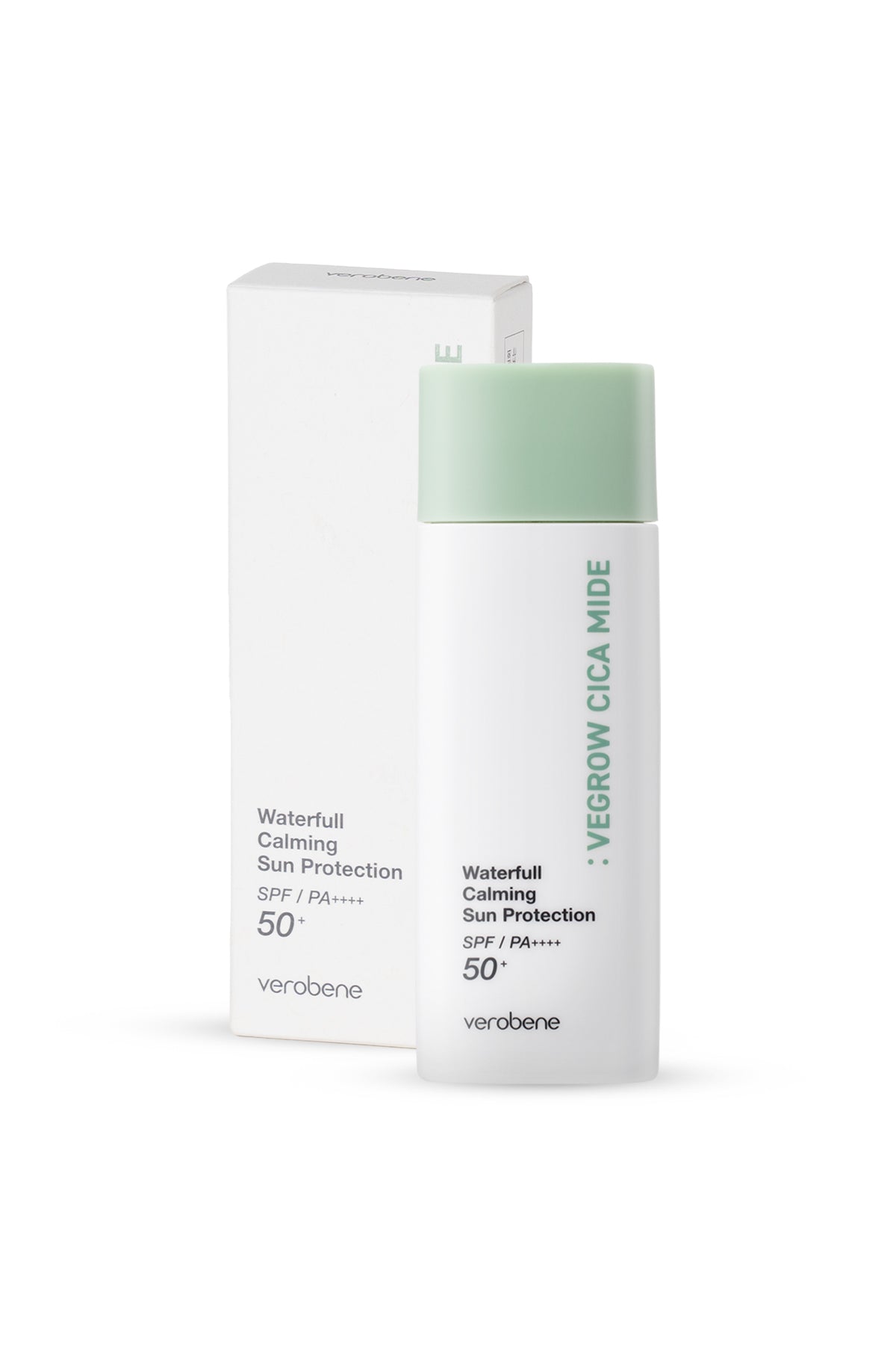 Vegrow Cica Mide Waterfull Sun Protection Vegan Yatıştırıcı Güneş Kremi SPF50+ PA++++ Yüksek Koruma Kore 50g