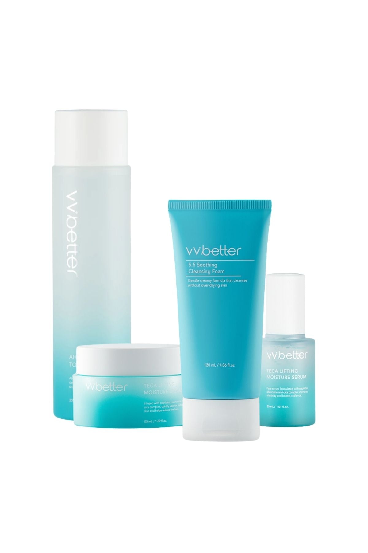 VVBetter Blue Line Nemlendirici Sıkılaştırıcı 4lü Günlük Rutin Cilt Bakım Seti
