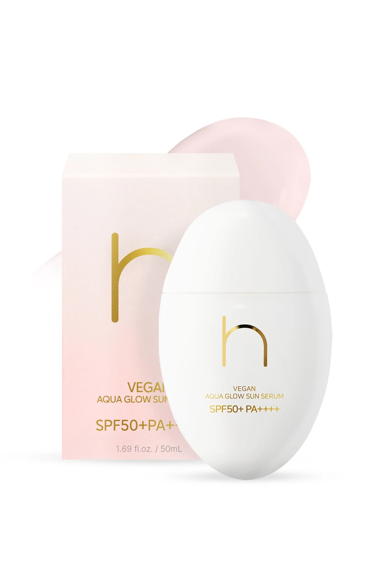 Vegan Aqua Glow Sun Serum SPF50+ PA++++ Güneş Serumu Nemlendirici Kırışıklık Karşıtı Kore 50ml