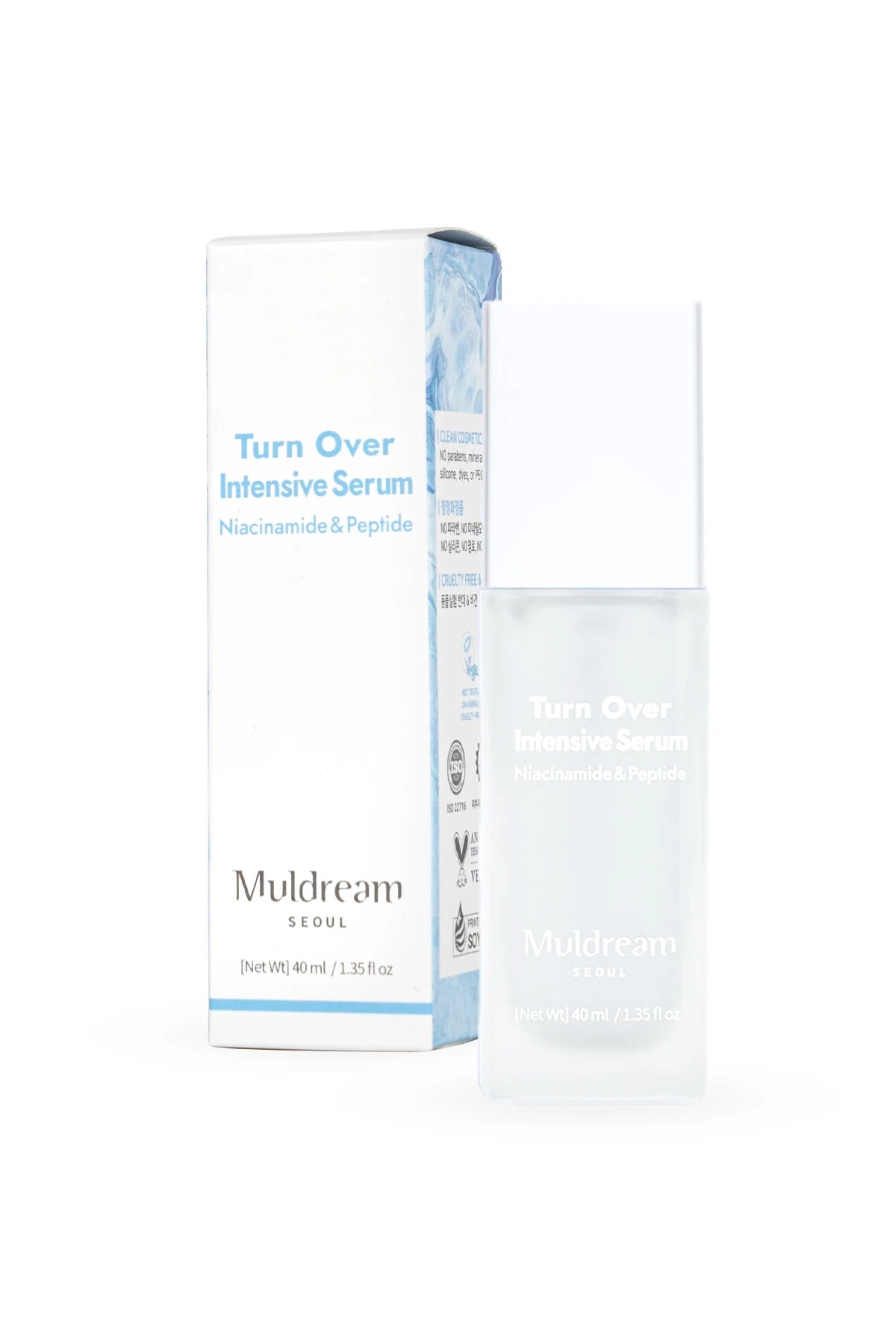 Turn Over İntensive Serum Niacinamide ve Peptid Sıkılaştırıcı Yenileyici Serum Kore 40ml