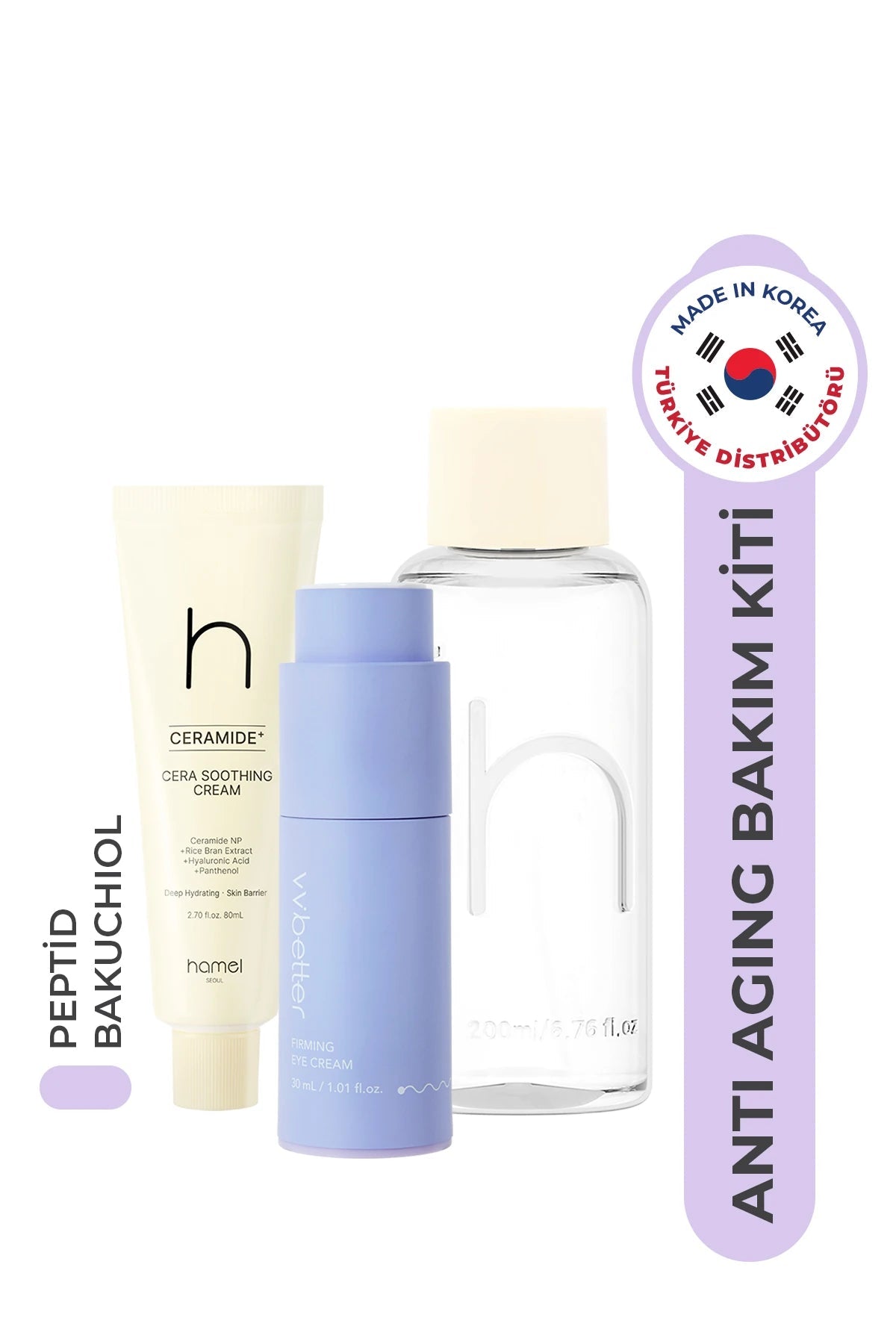 Kırışıklık Karşıtı Elastikiyet Sağlayıcı Sıkılaştırıcı Anti-Aging Bakım Seti HAMEL