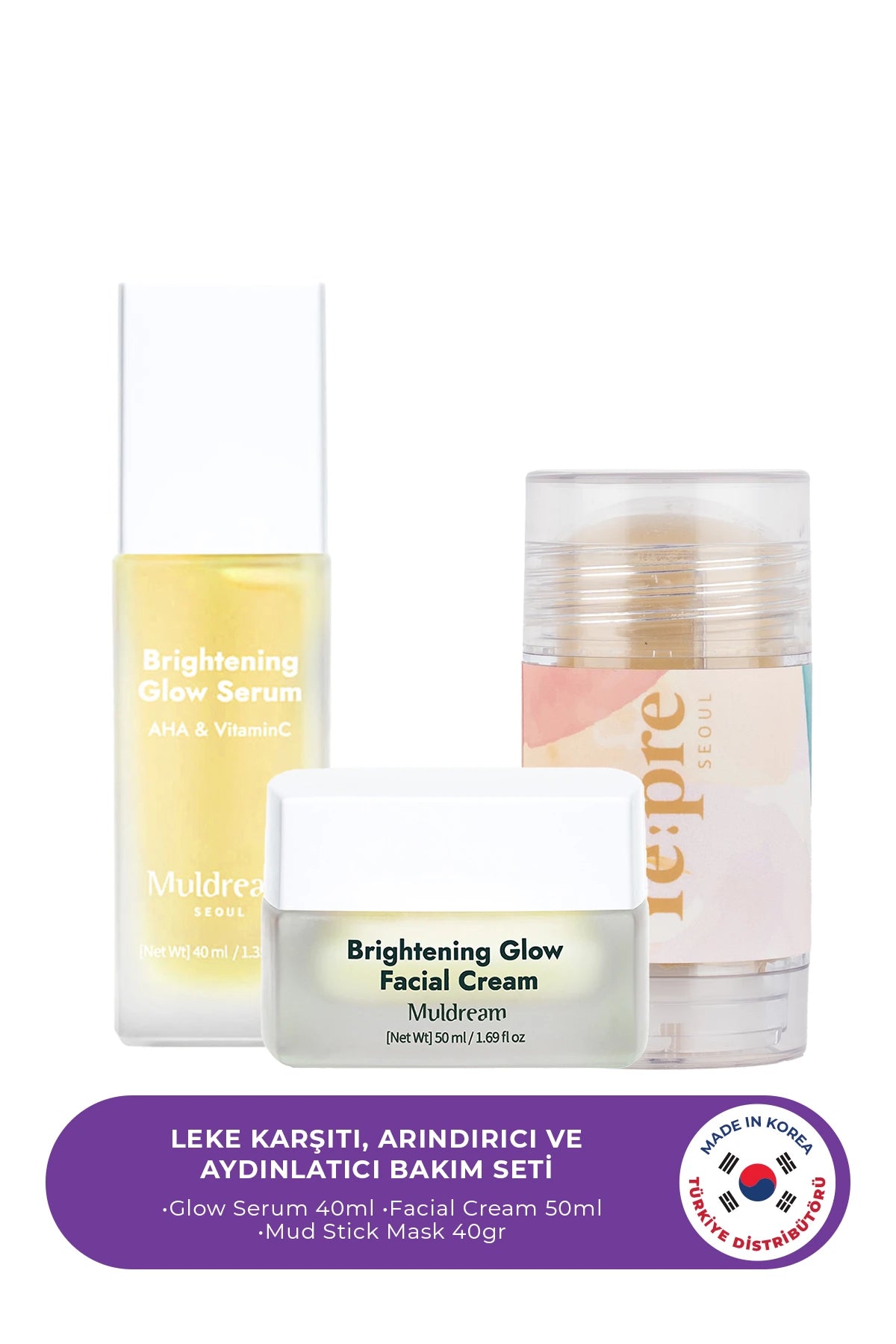 Leke Karşıtı, Arındırıcı ve Aydınlatıcı Bakım Seti